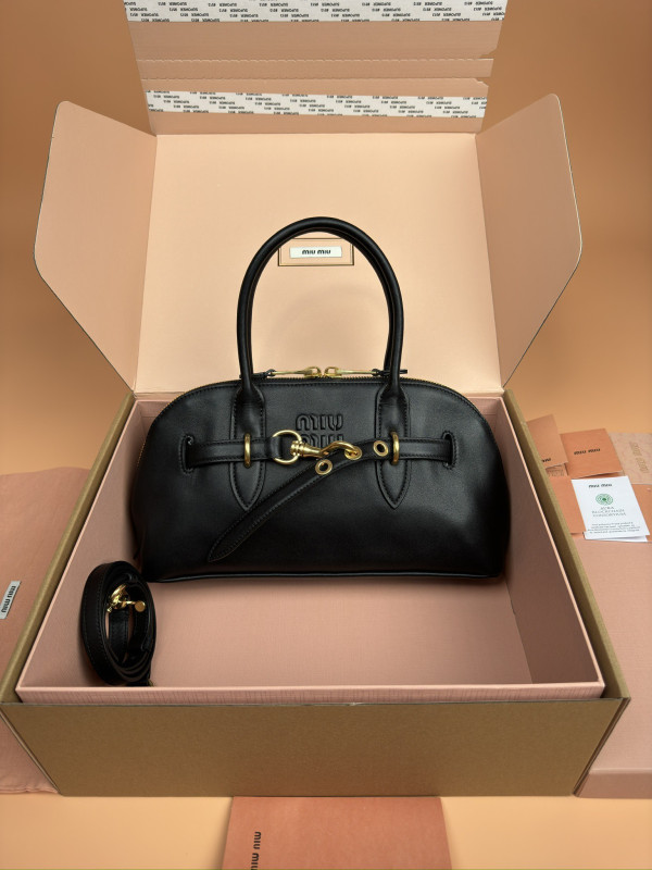 (image for) MiuMiu Aventure nappa leather top-handle bag