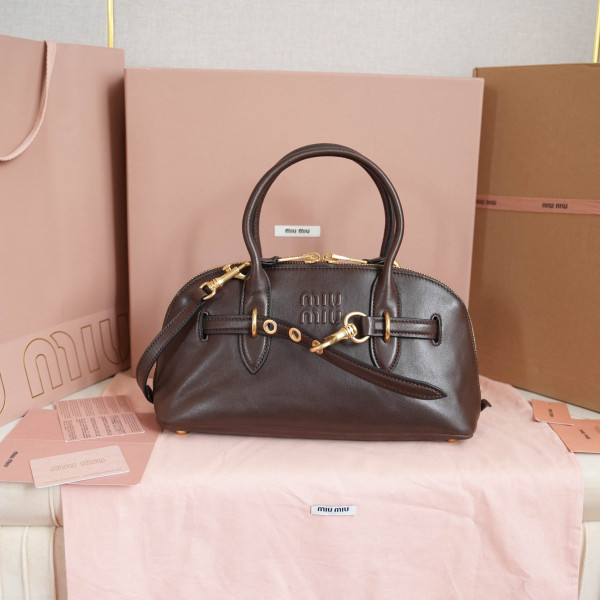 (image for) MiuMiu Aventure nappa leather top-handle bag