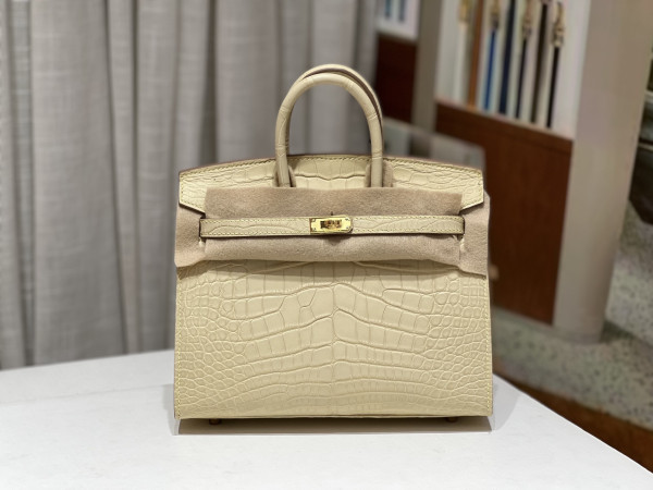HERMES BIRKIN 20CM-CROCODILE LEATHER (image for) HERMES BIRKIN 20CM-CROCODILE LEATHER
