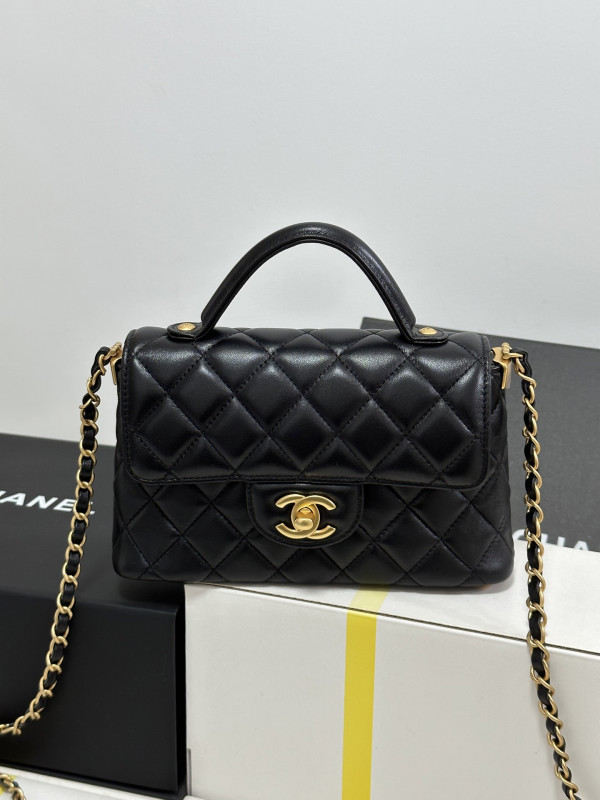 (image for) CL Small Flap Bag With Top Handle-14*20*6CM