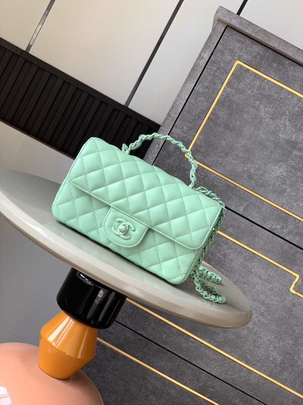 (image for) CL Mini Flap Bag With Top Handle-12.5*20*6CM
