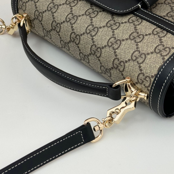 Gucci Horsebit 1955 Soft small top handle bag-22.6*12.7*5.6CM [815206啡pvc克皮] CELINE CHANEL ACCESSORIES LOEWE SHOES LOUIS VUITTON DIRO YSL OTHER BRAND HANDBAGS BALENCIAGA BOTTEGA VENETA GOYARD HERMES BURBERRY VALENTINO GUCCI FENDI MIUMIU CHLOE PRADA BVLGARI SUITCASE NEW ARRIVAL 
