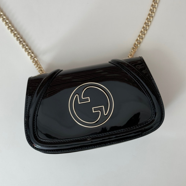 Gucci Blondie mini shoulder bag-21.5*11*8CM [815711克色漆皮] CELINE CHANEL ACCESSORIES LOEWE SHOES LOUIS VUITTON DIRO YSL OTHER BRAND HANDBAGS BALENCIAGA BOTTEGA VENETA GOYARD HERMES BURBERRY VALENTINO GUCCI FENDI MIUMIU CHLOE PRADA BVLGARI SUITCASE NEW ARRIVAL 