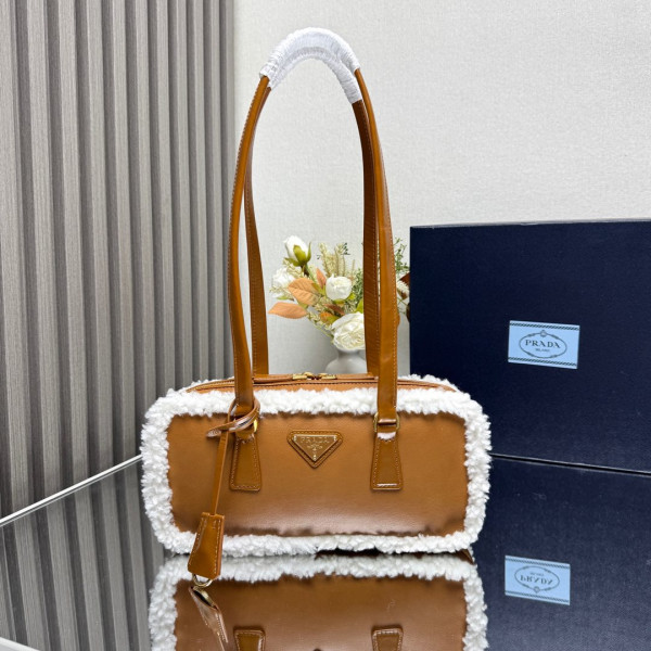 (image for) Prada Medium shearling two-handle bag