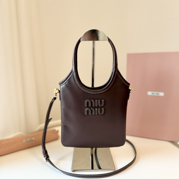 (image for) MiuMiu IVY leather handbag mini