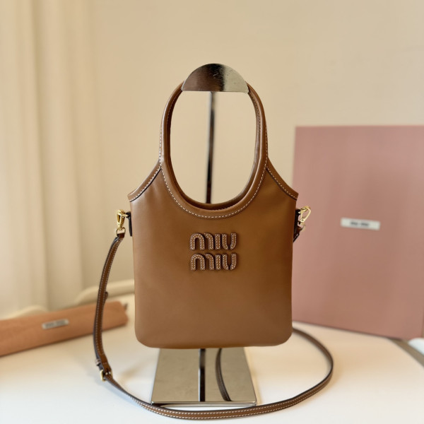 (image for) MiuMiu IVY leather handbag mini