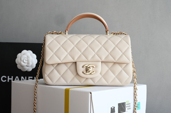 (image for) CL FLAP BAG WITH TOP HANDLE-20*12*6cm
