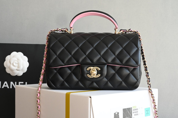 (image for) CL FLAP BAG WITH TOP HANDLE-20*12*6cm