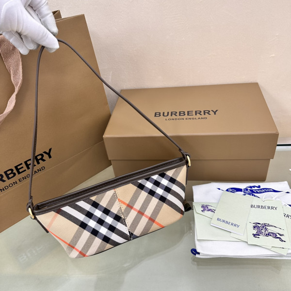 Burberry Check Mini Bag-20*10*9CM (image for) Burberry Check Mini Bag-20*10*9CM
