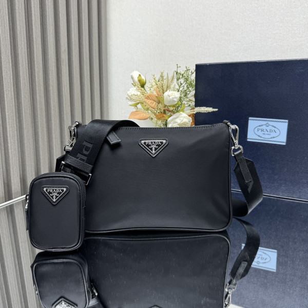 (image for) Prada Re-Nylon and Saffiano leather shoulder bag