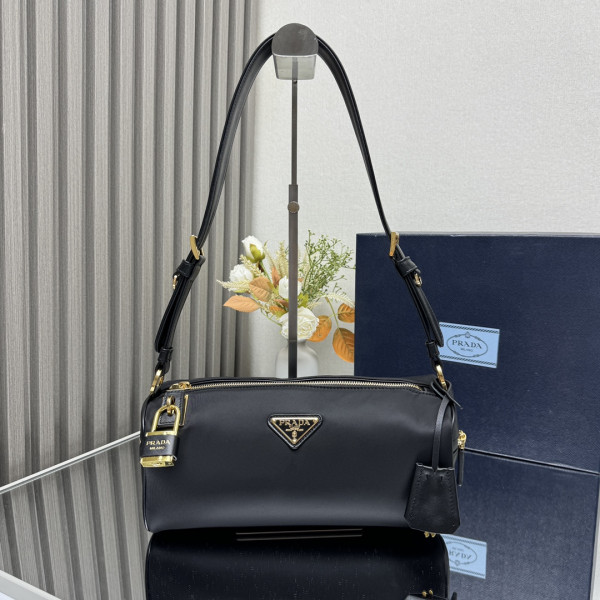 (image for) Prada Medium Re-Nylon shoulder bag with padlock