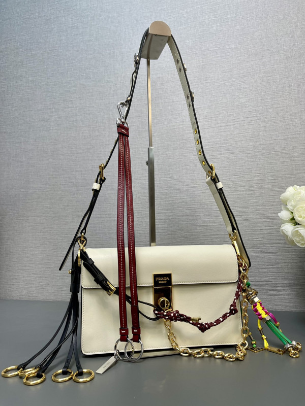 (image for) Prada Soft Sound small leather shoulder bag with charms