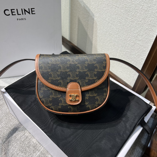 (image for) Mini Besace in Triomphe Canvas and calfskin
