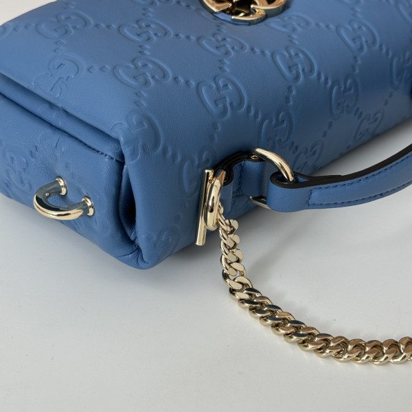 GUCCI GG Milano mini top handle bag-21*12.5*4.5CM [806017蓝色压花] CELINE CHANEL ACCESSORIES LOEWE SHOES LOUIS VUITTON DIRO YSL OTHER BRAND HANDBAGS BALENCIAGA BOTTEGA VENETA GOYARD HERMES BURBERRY VALENTINO GUCCI FENDI MIUMIU CHLOE PRADA BVLGARI SUITCASE NEW ARRIVAL 