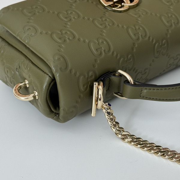 GUCCI GG Milano mini top handle bag-21*12.5*4.5CM [806017绿色压花] CELINE CHANEL ACCESSORIES LOEWE SHOES LOUIS VUITTON DIRO YSL OTHER BRAND HANDBAGS BALENCIAGA BOTTEGA VENETA GOYARD HERMES BURBERRY VALENTINO GUCCI FENDI MIUMIU CHLOE PRADA BVLGARI SUITCASE NEW ARRIVAL 