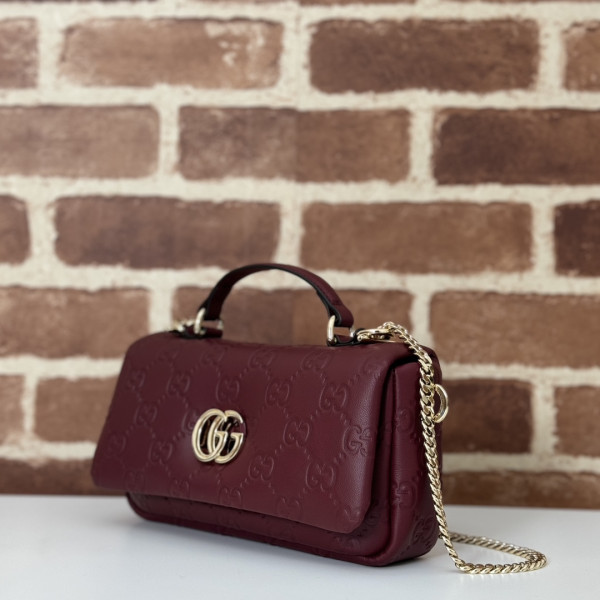 GUCCI GG Milano mini top handle bag-21*12.5*4.5CM [806017酒红压花] CELINE CHANEL ACCESSORIES LOEWE SHOES LOUIS VUITTON DIRO YSL OTHER BRAND HANDBAGS BALENCIAGA BOTTEGA VENETA GOYARD HERMES BURBERRY VALENTINO GUCCI FENDI MIUMIU CHLOE PRADA BVLGARI SUITCASE NEW ARRIVAL 