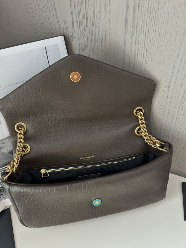 YSL CALYPSO MEDIUM IN GRAINED LAMBSKIN [734153-04] CELINE CHANEL ACCESSORIES LOEWE SHOES LOUIS VUITTON DIRO YSL OTHER BRAND HANDBAGS BALENCIAGA BOTTEGA VENETA GOYARD HERMES BURBERRY VALENTINO GUCCI FENDI MIUMIU CHLOE PRADA BVLGARI SUITCASE NEW ARRIVAL 