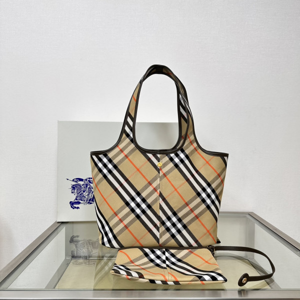 BURBERRY Medium Check Tote bag-41*14*26CM (image for) BURBERRY Medium Check Tote bag-41*14*26CM