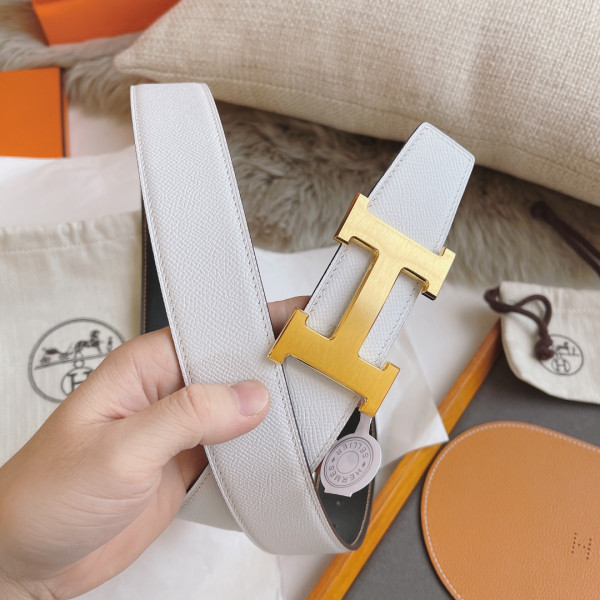 (image for) HERMES BELT-SILVER/GOLD