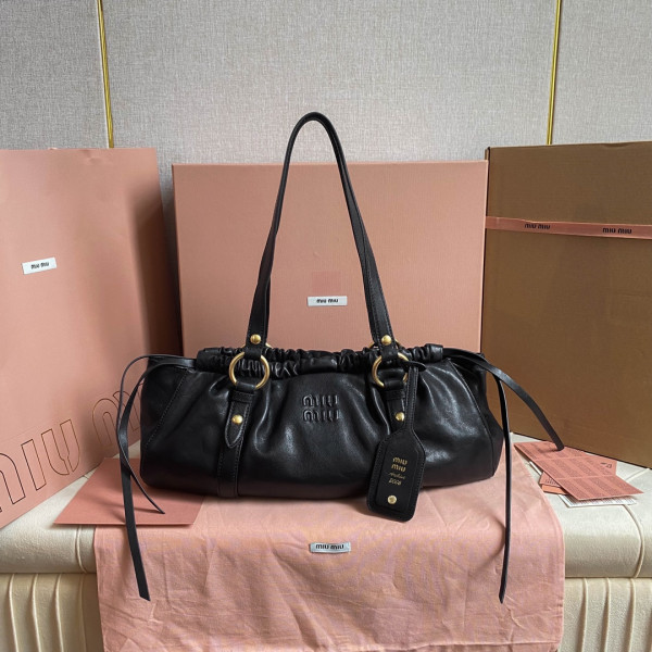 MIUMIU Joie nappa leather bag-44 X 16 X10.5cm [5BG289] CELINE CHANEL ACCESSORIES LOEWE SHOES LOUIS VUITTON DIRO YSL OTHER BRAND HANDBAGS BALENCIAGA BOTTEGA VENETA GOYARD HERMES BURBERRY VALENTINO GUCCI FENDI MIUMIU CHLOE PRADA BVLGARI SUITCASE NEW ARRIVAL 