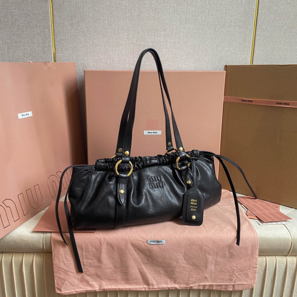 MIUMIU Joie nappa leather bag-44 X 16 X10.5cm [5BG289] CELINE CHANEL ACCESSORIES LOEWE SHOES LOUIS VUITTON DIRO YSL OTHER BRAND HANDBAGS BALENCIAGA BOTTEGA VENETA GOYARD HERMES BURBERRY VALENTINO GUCCI FENDI MIUMIU CHLOE PRADA BVLGARI SUITCASE NEW ARRIVAL 