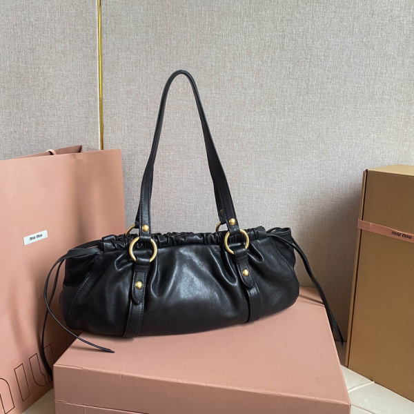 MIUMIU Joie nappa leather bag-44 X 16 X10.5cm [5BG289] CELINE CHANEL ACCESSORIES LOEWE SHOES LOUIS VUITTON DIRO YSL OTHER BRAND HANDBAGS BALENCIAGA BOTTEGA VENETA GOYARD HERMES BURBERRY VALENTINO GUCCI FENDI MIUMIU CHLOE PRADA BVLGARI SUITCASE NEW ARRIVAL 