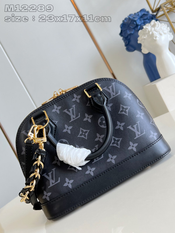 LOUIS VUITTON ALMA BB-23.5*17.5*11.5cm [M12289黑] CELINE CHANEL ACCESSORIES LOEWE SHOES LOUIS VUITTON DIRO YSL OTHER BRAND HANDBAGS BALENCIAGA BOTTEGA VENETA GOYARD HERMES BURBERRY VALENTINO GUCCI FENDI MIUMIU CHLOE PRADA BVLGARI SUITCASE NEW ARRIVAL 