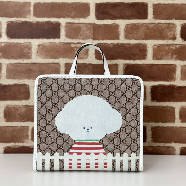 GUCCI Children's dog print tote bag (image for) GUCCI Children's dog print tote bag