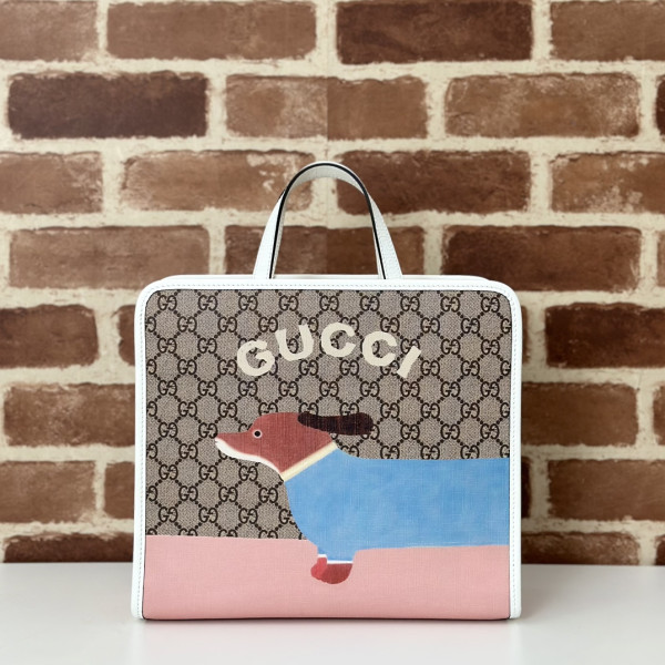 GUCCI Children's dog print tote bag (image for) GUCCI Children's dog print tote bag