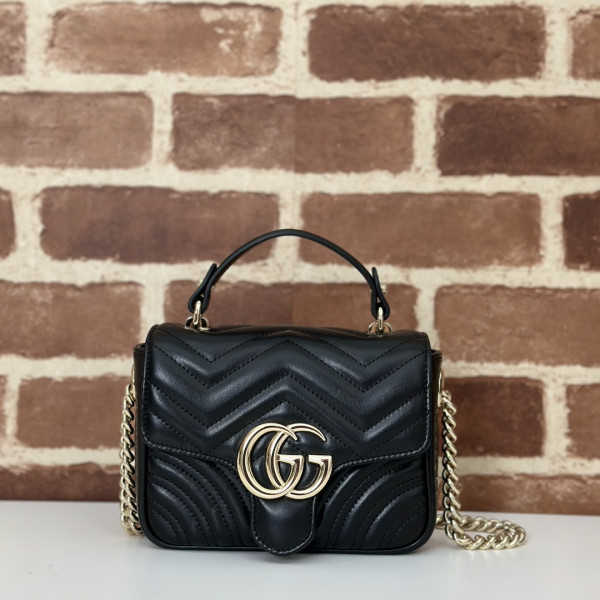 (image for) GUCCI GG Marmont mini top handle bag-17*13*6CM