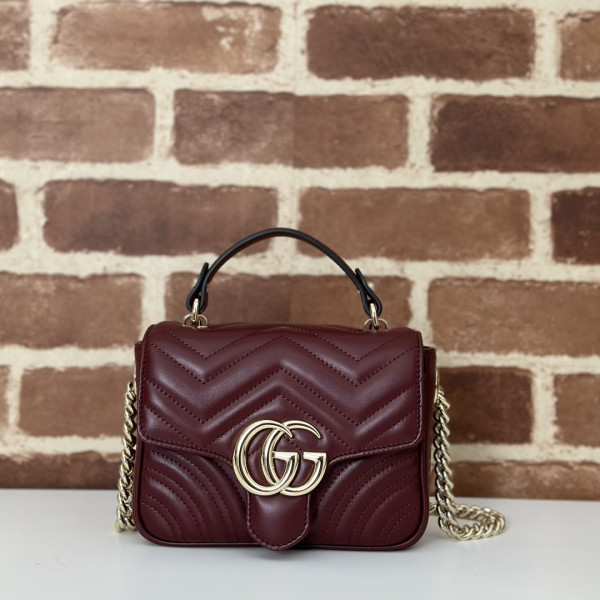 (image for) GUCCI GG Marmont mini top handle bag-17*13*6CM