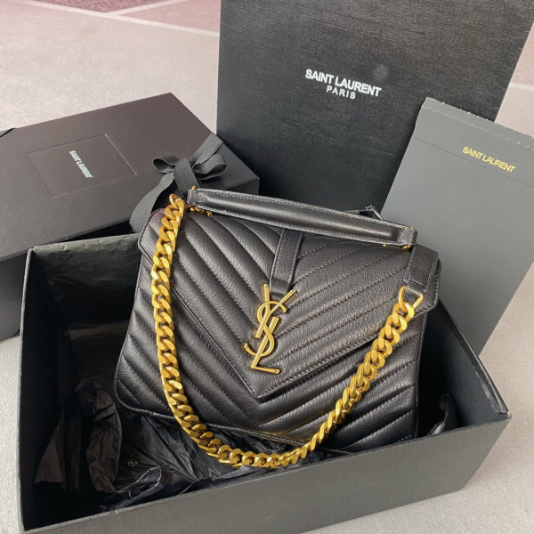(image for) YSL Medium leather shoulder bag-24*17*6.5cm