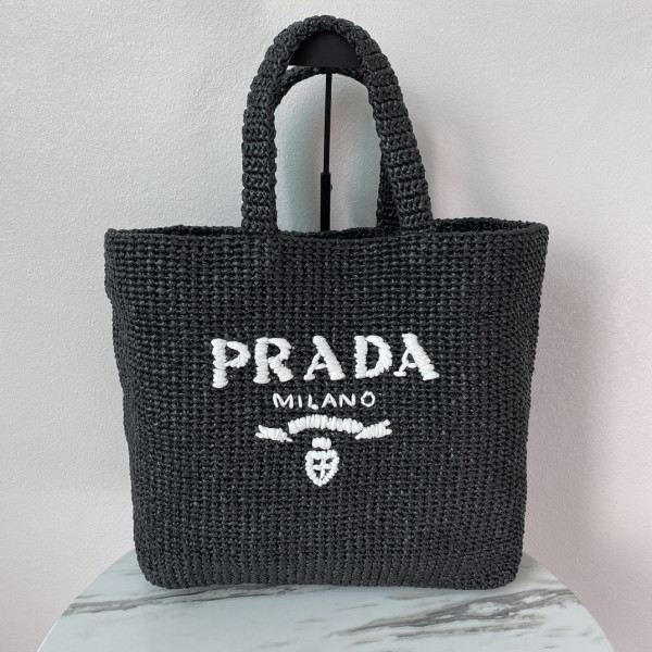 PRADA Crochet tote bag-48*34*16CM [1BG392-03] CELINE CHANEL ACCESSORIES LOEWE SHOES LOUIS VUITTON DIRO YSL OTHER BRAND HANDBAGS BALENCIAGA BOTTEGA VENETA GOYARD HERMES BURBERRY VALENTINO GUCCI FENDI MIUMIU CHLOE PRADA BVLGARI SUITCASE NEW ARRIVAL 