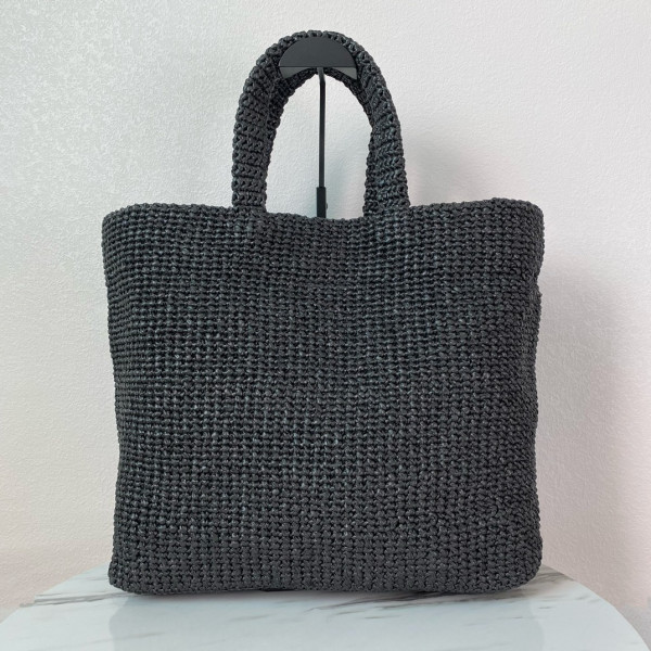 PRADA Crochet tote bag-48*34*16CM [1BG392-03] CELINE CHANEL ACCESSORIES LOEWE SHOES LOUIS VUITTON DIRO YSL OTHER BRAND HANDBAGS BALENCIAGA BOTTEGA VENETA GOYARD HERMES BURBERRY VALENTINO GUCCI FENDI MIUMIU CHLOE PRADA BVLGARI SUITCASE NEW ARRIVAL 
