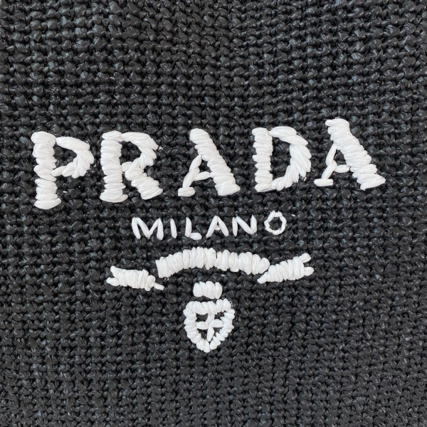 PRADA Crochet tote bag-48*34*16CM [1BG392-03] CELINE CHANEL ACCESSORIES LOEWE SHOES LOUIS VUITTON DIRO YSL OTHER BRAND HANDBAGS BALENCIAGA BOTTEGA VENETA GOYARD HERMES BURBERRY VALENTINO GUCCI FENDI MIUMIU CHLOE PRADA BVLGARI SUITCASE NEW ARRIVAL 
