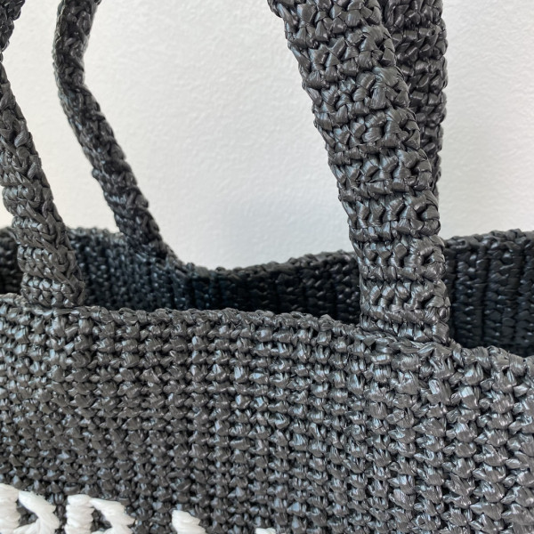 PRADA Crochet tote bag-48*34*16CM [1BG392-03] CELINE CHANEL ACCESSORIES LOEWE SHOES LOUIS VUITTON DIRO YSL OTHER BRAND HANDBAGS BALENCIAGA BOTTEGA VENETA GOYARD HERMES BURBERRY VALENTINO GUCCI FENDI MIUMIU CHLOE PRADA BVLGARI SUITCASE NEW ARRIVAL 