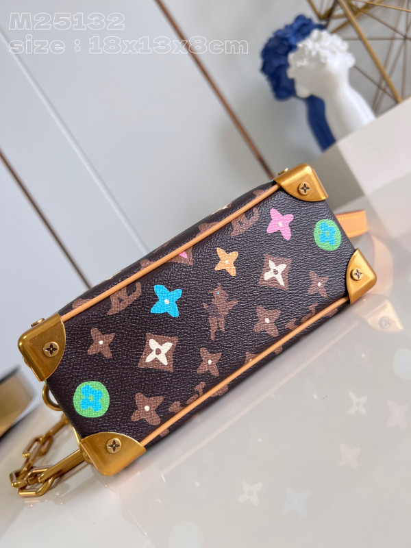 LOUIS VUITTON MINI SOFT TRUNK-18.5*13*8cm [M25132啡] CELINE CHANEL ACCESSORIES LOEWE SHOES LOUIS VUITTON DIRO YSL OTHER BRAND HANDBAGS BALENCIAGA BOTTEGA VENETA GOYARD HERMES BURBERRY VALENTINO GUCCI FENDI MIUMIU CHLOE PRADA BVLGARI SUITCASE NEW ARRIVAL 