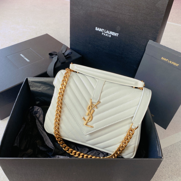 (image for) YSL Medium leather shoulder bag-24*17*6.5cm