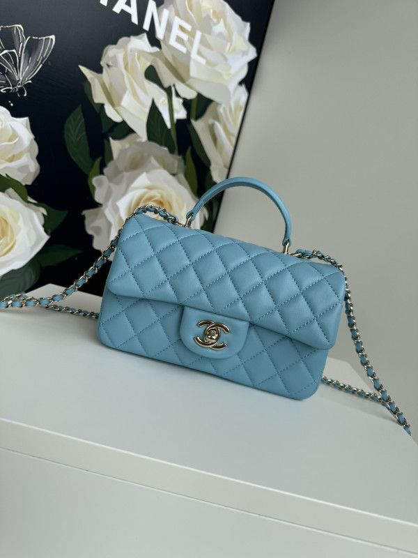 (image for) CL FLAP BAG WITH TOP HANDLE-20*12*6cm