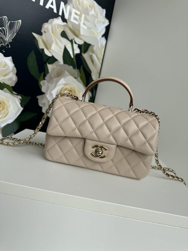 (image for) CL FLAP BAG WITH TOP HANDLE-20*12*6cm