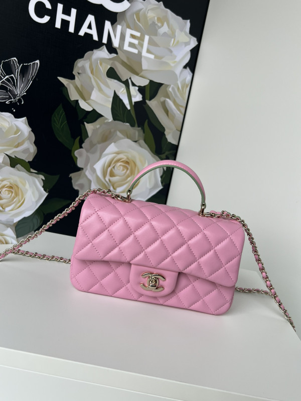 (image for) CL FLAP BAG WITH TOP HANDLE-20*12*6cm