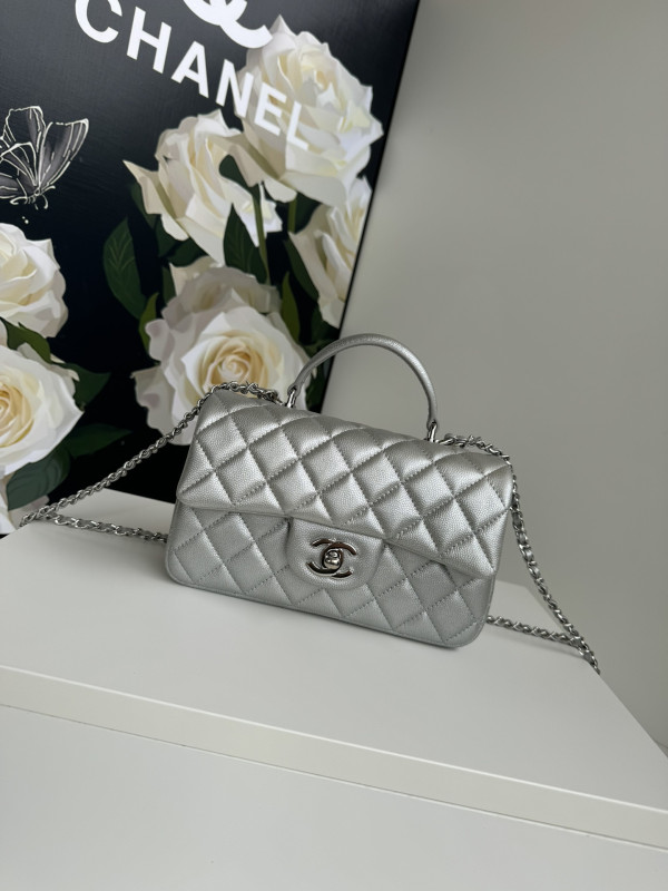 (image for) CL FLAP BAG WITH TOP HANDLE-20*12*6cm