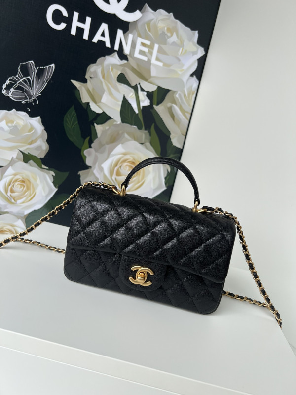 (image for) CL FLAP BAG WITH TOP HANDLE-20*12*6cm