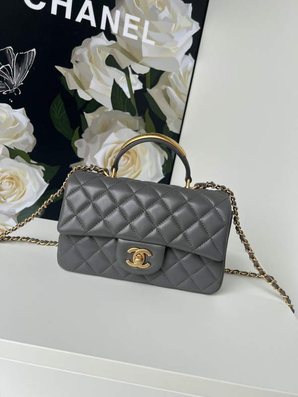 (image for) CL FLAP BAG WITH TOP HANDLE-20*12*6cm