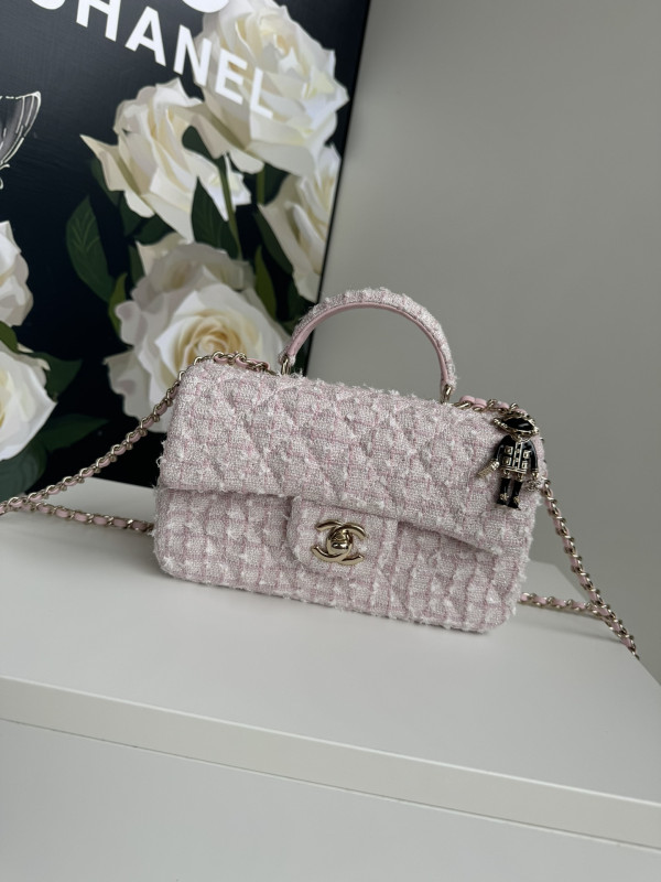 (image for) CL FLAP BAG WITH TOP HANDLE-20*12*6cm