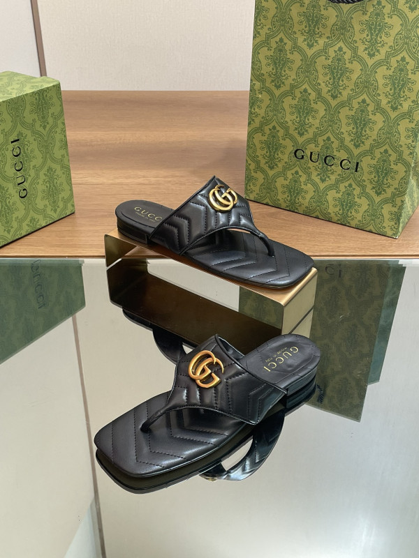 (image for) GUCCI WOMEN'S DOUBLE G THONG SANDAL