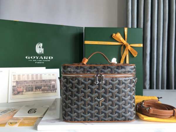 GOYARD MUSE VANITY CASE-20*14*16CM [C1TM5-071304] CELINE CHANEL ACCESSORIES LOEWE SHOES LOUIS VUITTON DIRO YSL OTHER BRAND HANDBAGS BALENCIAGA BOTTEGA VENETA GOYARD HERMES BURBERRY VALENTINO GUCCI FENDI MIUMIU CHLOE PRADA BVLGARI SUITCASE NEW ARRIVAL 