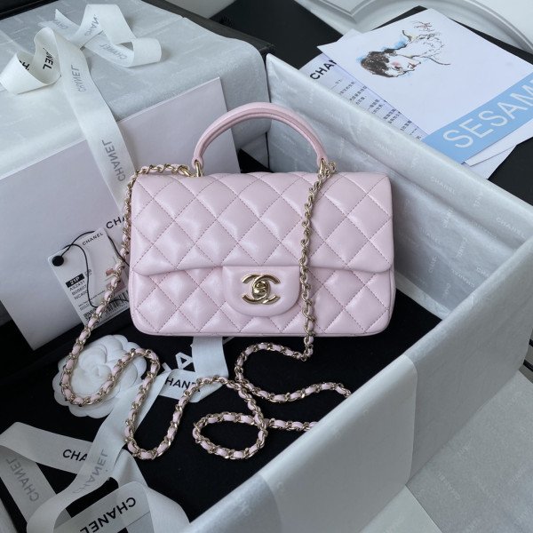(image for) CL FLAP BAG WITH TOP HANDLE-20*12*6cm