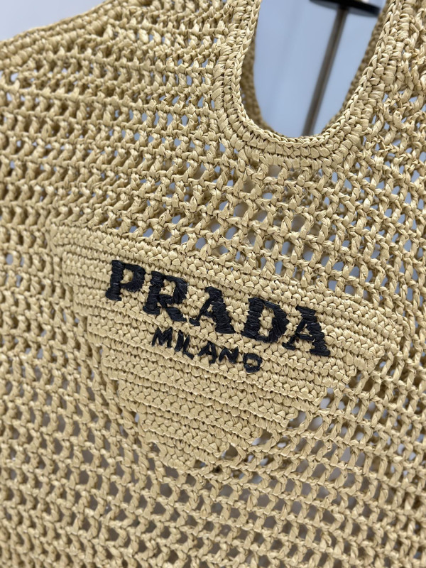 PRADA Crochet tote bag [C1TLT-074831] CELINE CHANEL ACCESSORIES LOEWE SHOES LOUIS VUITTON DIRO YSL OTHER BRAND HANDBAGS BALENCIAGA BOTTEGA VENETA GOYARD HERMES BURBERRY VALENTINO GUCCI FENDI MIUMIU CHLOE PRADA BVLGARI SUITCASE NEW ARRIVAL 