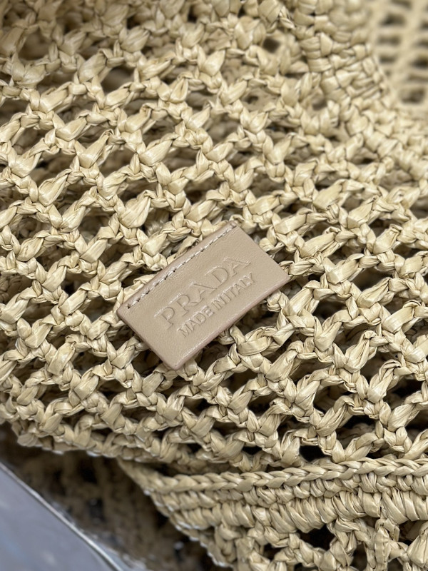PRADA Crochet tote bag [C1TLT-074831] CELINE CHANEL ACCESSORIES LOEWE SHOES LOUIS VUITTON DIRO YSL OTHER BRAND HANDBAGS BALENCIAGA BOTTEGA VENETA GOYARD HERMES BURBERRY VALENTINO GUCCI FENDI MIUMIU CHLOE PRADA BVLGARI SUITCASE NEW ARRIVAL 